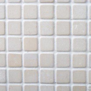 White Tumbled Limestone Mosaic 23 x 23