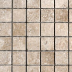 Noce Tumbled Travertine Mosaic