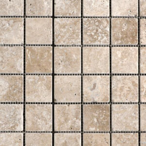 Noce Tumbled Travertine Mosaic