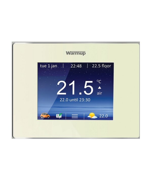 Warmup® 4iE WiFi Bright Porcelain Thermostat