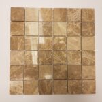 Marrone Light Polished Marble Mosaic