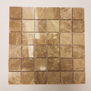Marrone Light Polished Marble Mosaic