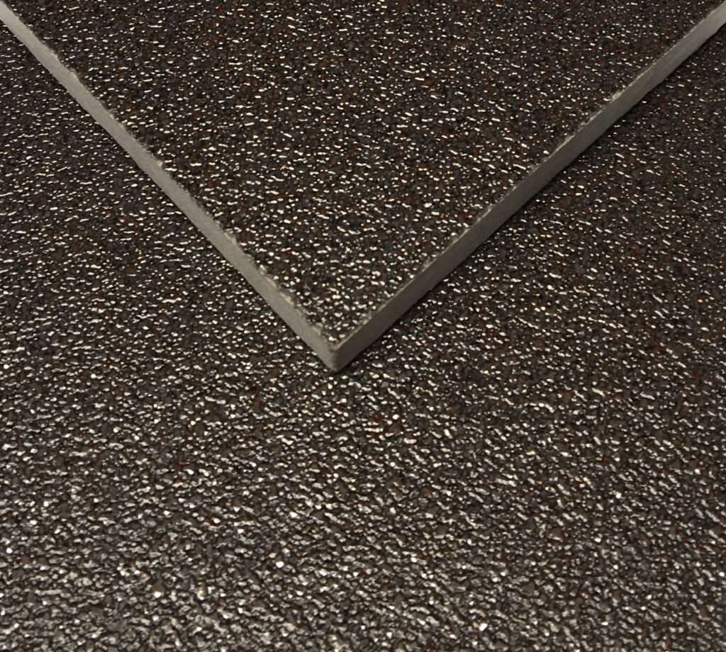 Space Black Semi Polished Porcelain Sample