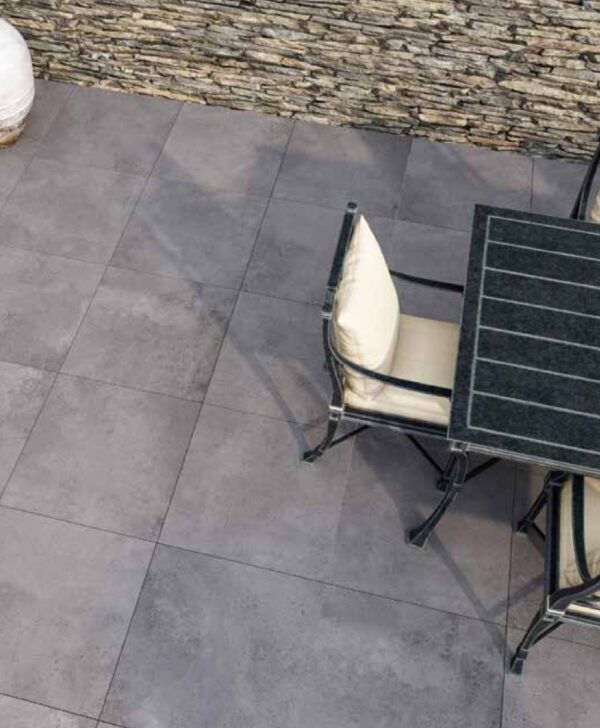 Bishop Grey Outdoor Matt Porcelain Tile 1200 x 600 x 20mm